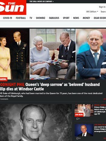 The Sun: "Buenas noches, Felipe"