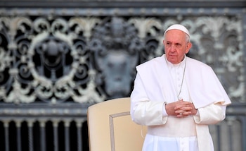 El papa Francisco preside la