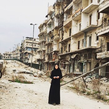 Clarissa Ward en Siria. Casi