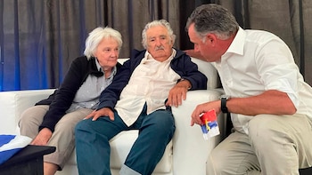 El candidato a presidente Yamandú