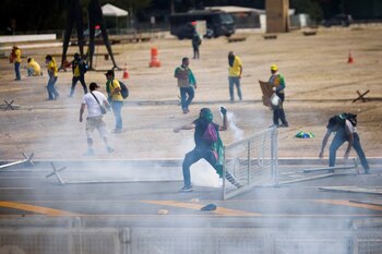 Simpatizantes del expresidente de Brasil