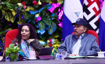 Rosario Murillo y Daniel Ortega