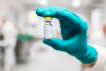Un vial de la fórmula
