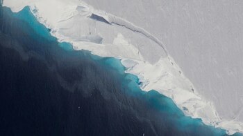 Vista del glaciar Thwaites de