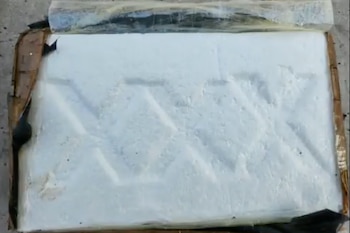 Los bloques de cocaína tenían