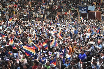 Los dirigentes del Trópico de Cochabamba,
